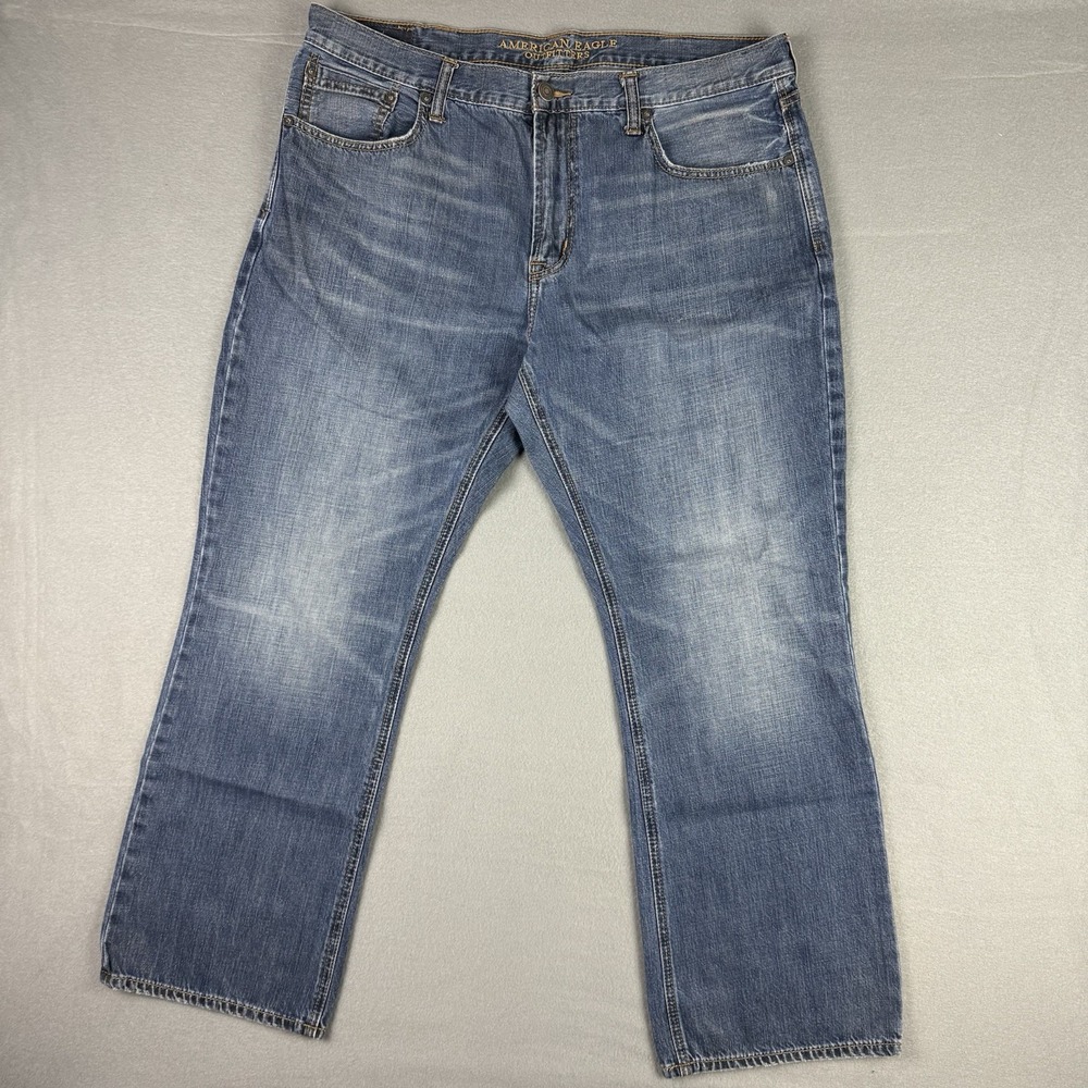 American Eagle Jeans Men's 38x32 Dark Wash Denim Original Boot‎ Cut